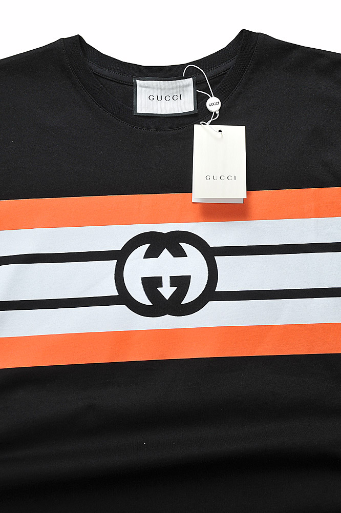 Mens Designer Clothes | GUCCI cotton T-shirt with front print logo 289