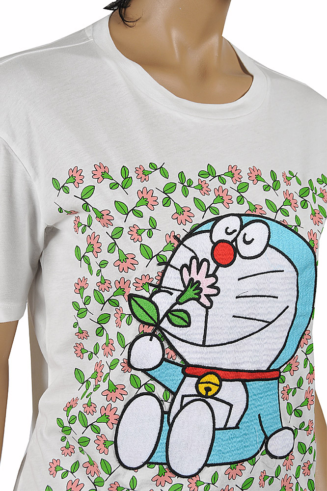 Womens Designer Clothes | Doraemon and Gucci cotton T-shirt 295