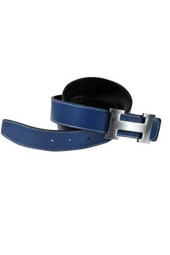 Mens Designer Clothes | HERMES Men's Leather Reversible Belt #4