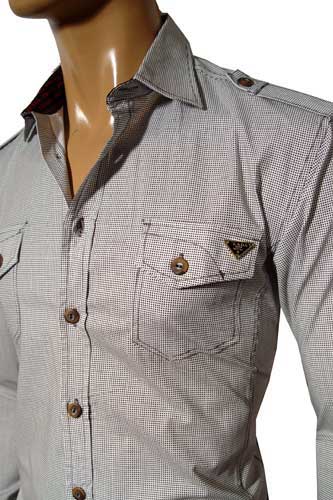 Mens Designer Clothes | PRADA Dress Slim Fit Shirt #43