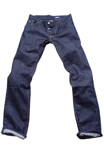 Mens Designer Clothes | PRADA Mens Classic Jeans In Navy Blue #8