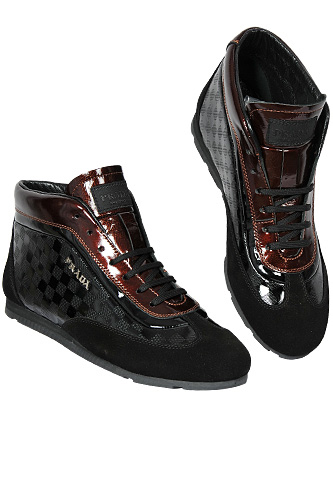 Designer Clothes Shoes | PRADA Men's High Leather Shoes #236