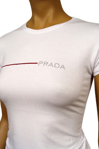 Womens Designer Clothes | PRADA Ladies Short Sleeve Top #54