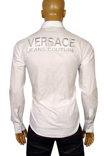Mens Designer Clothes | VERSACE Men Fitted Dress Shirt #119