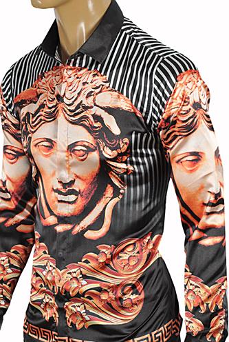 Mens Designer Clothes | VERSACE Medusa Men's Dress Shirt 168