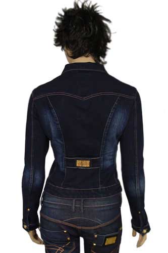 Womens Designer Clothes | VERSACE Lady's Fitted Jeans Jacket #15