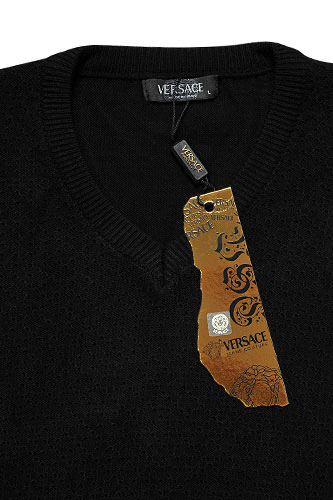 Mens Designer Clothes | VERSACE V-Neck Body Men's Sweater #11