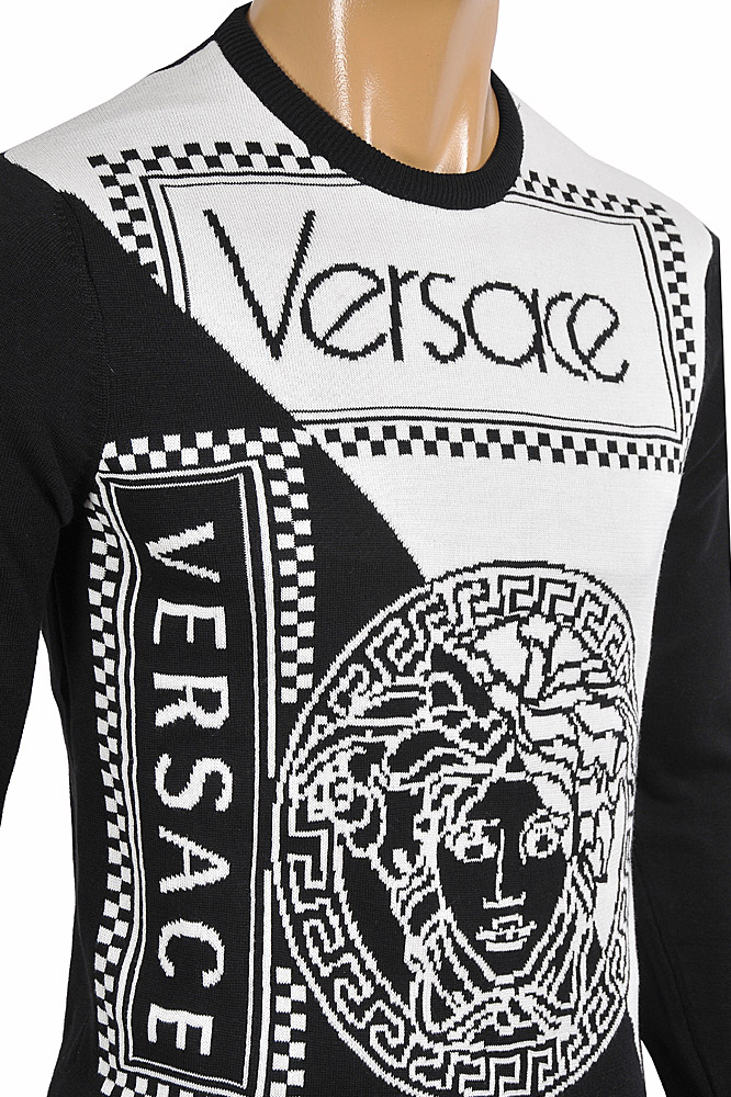 Mens Designer Clothes | VERSACE men's round neck sweater Top 27