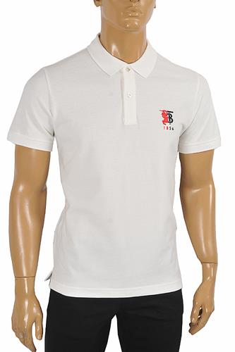 BURBERRY men's polo shirt with Front embroidery 289