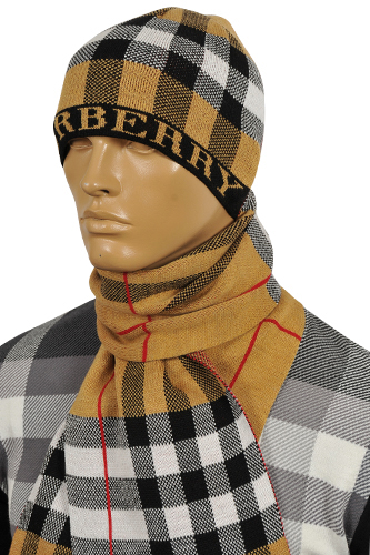 burberry leather hat