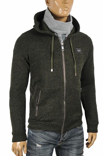 DOLCE & GABBANA warm knitted hooded jacket 428