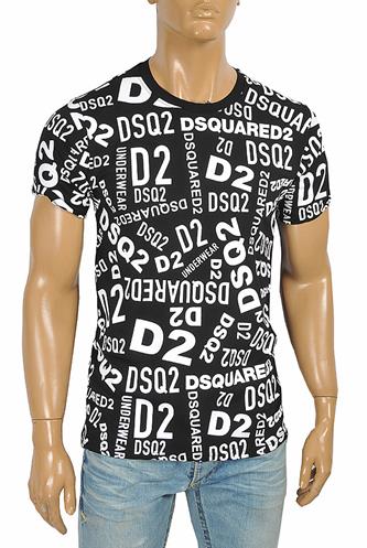 DSQUARED2 Men’s logo sticker print t-shirt 15