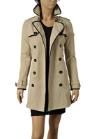 GUCCI Ladies Double-Breasted Trench Coat #130
