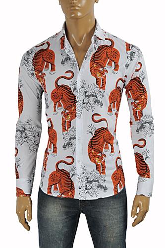 GUCCI Men's Tiger Dress Shirt #370