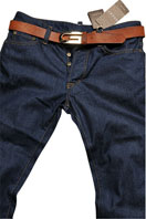 GUCCI Men's Classic Blue Denim Jeans With Belt #63
