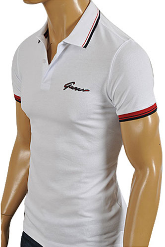 GUCCI Menâ??s Cotton Polo Shirt In White #293