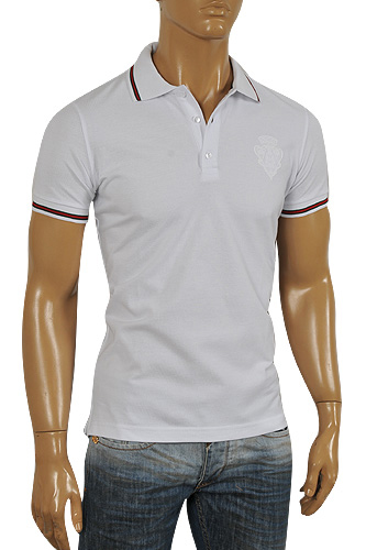 mens white gucci polo shirt