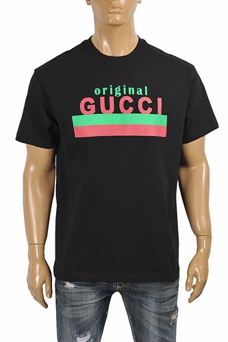 Original GUCCI print oversize menâ??s t-shirt 283