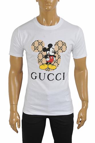 GUCCI Menâ??s T-shirt With Mickey Mouse Print 303