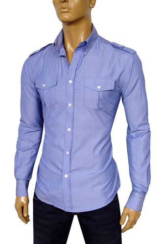 Mens Designer Clothes | EMPORIO ARMANI Men Dress Shirt #107