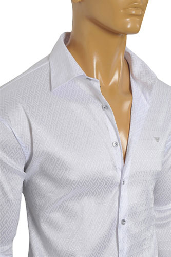 Mens Designer Clothes | ARMANI JEANS Men's Dress Shirt #162