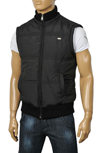 Mens Designer Clothes | EMPORIO ARMANI Men's Jacket With Removable Sleeves & Hoodie #102