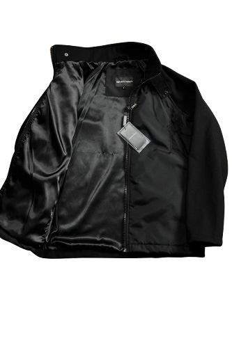 Mens Designer Clothes | EMPORIO ARMANI Men's Warm Zip Up Jacket #112