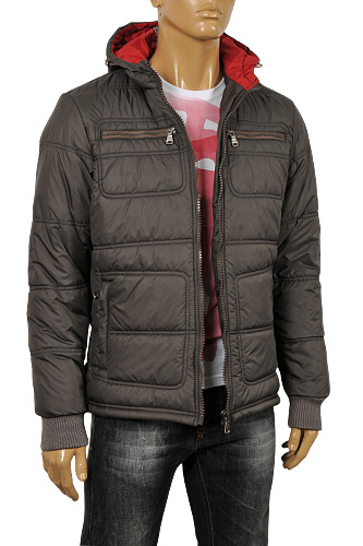 Mens Designer Clothes | ARMANI JEANS Menâ??s Hooded Warm Jacket #117