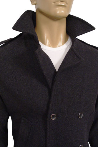 Mens Designer Clothes | EMPORIO ARMANI Mens Cotton Jacket With Fur Inside #72
