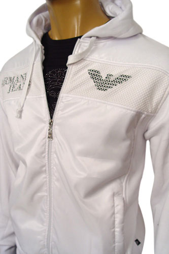 Mens Designer Clothes | EMPORIO ARMANI Mens Zip Up Hooded Jacket #86