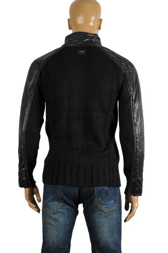 Mens Designer Clothes | EMPORIO ARMANI Men's Knit Warm Jacket #91