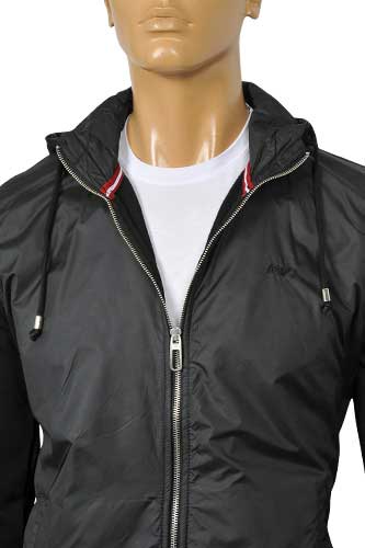 Mens Designer Clothes | ARMANI JEANS Men's Zip Up Hooded Jacket #95