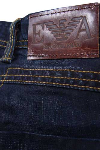 Mens Designer Clothes | EMPORIO ARMANI Men's Blue Denim Jeans #76