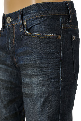 Mens Designer Clothes | EMPORIO ARMANI Men's Washed Denim Jeans #102