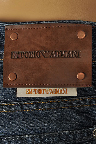 Mens Designer Clothes | EMPORIO ARMANI Men's Washed Denim Jeans #102