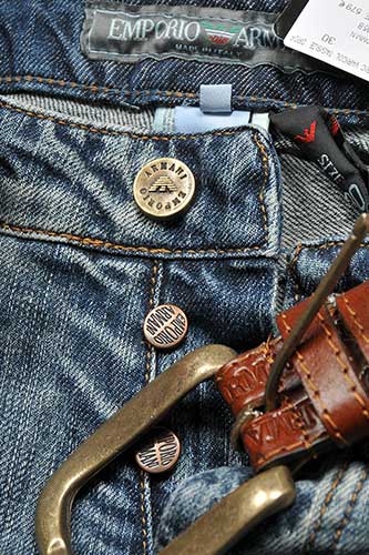 Mens Designer Clothes | EMPORIO ARMANI Men's Jeans With Belt #111