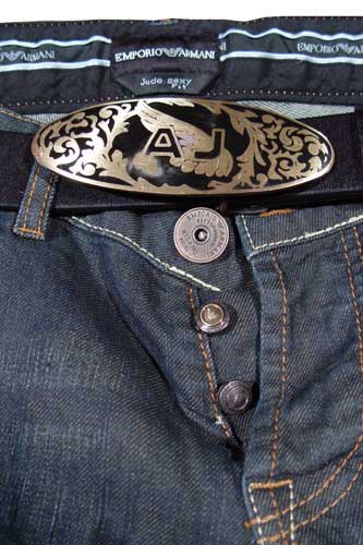 Mens Designer Clothes | EMPORIO ARMANI Wash Denim Jeans With Belt #73