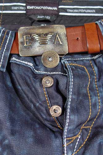 Mens Designer Clothes | EMPORIO ARMANI Jeans With Belt #74