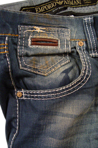 Mens Designer Clothes | EMPORIO ARMANI Mens Washed Jeans #91