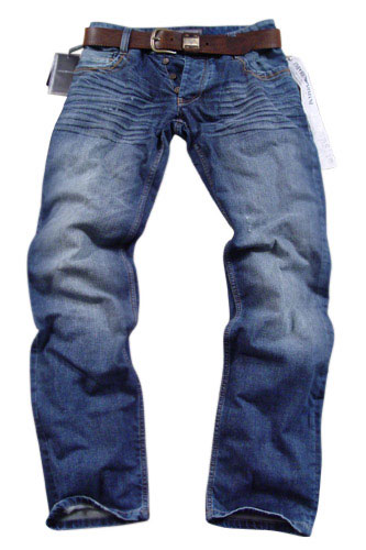 Mens Designer Clothes | EMPORIO ARMANI Mens Washed Jeans With Belt #96