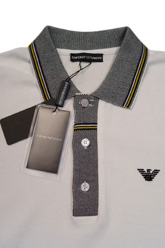 Mens Designer Clothes | EMPORIO ARMANI Cotton Mens Polo Shirt #144