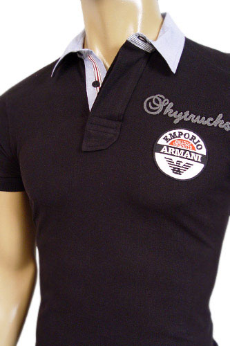 Mens Designer Clothes | EMPORIO ARMANI Cotton Mens Polo Shirt #147