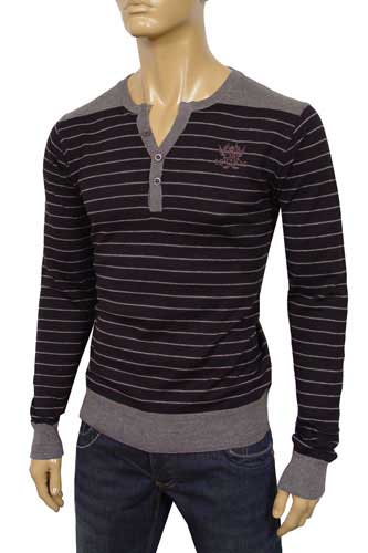 Mens Designer Clothes | EMPORIO ARMANI Button Up Body Sweater #103