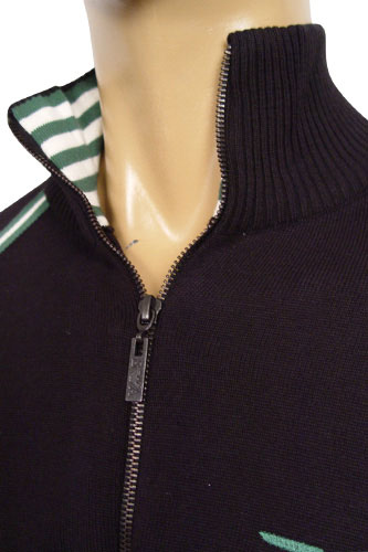 Mens Designer Clothes | EMPORIO ARMANI Mens Zip Up Cotton Sweater #108
