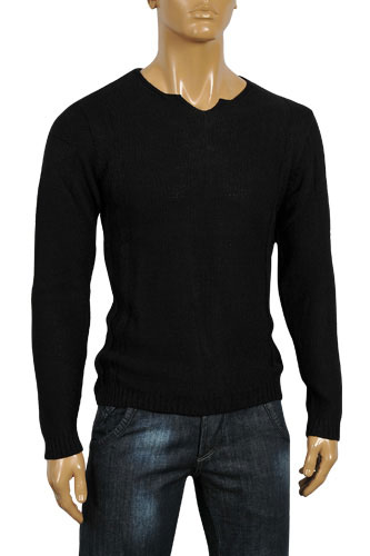 Mens Designer Clothes | EMPORIO ARMANI Men's Body Cotton Sweater #131