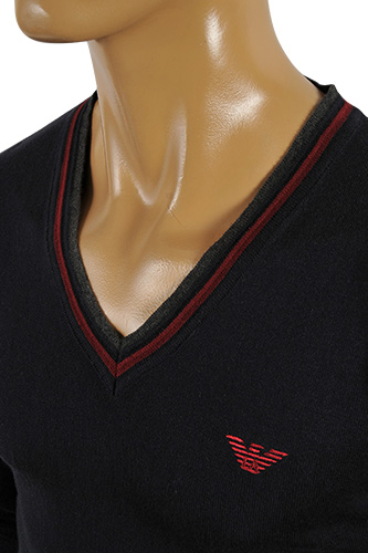 Mens Designer Clothes | EMPORIO ARMANI Men's V-Neck Sweater #157