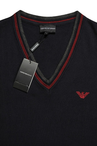 Mens Designer Clothes | EMPORIO ARMANI Men's V-Neck Sweater #157