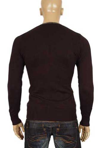 Mens Designer Clothes | ARMANI JEANS Men's V-Neck Body Slim Fit Sweater #99