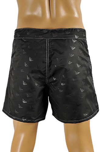 Mens Designer Clothes | ARMANI JEANS Logo Printed Swim Shorts For Men #55