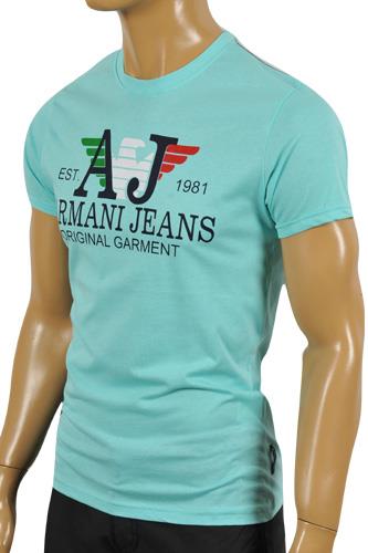 Mens Designer Clothes | ARMANI JEANS Men's Cotton T-Shirt #107